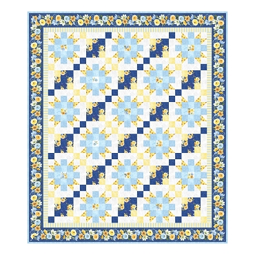Gentle Meadow Throw Quilt Pattern